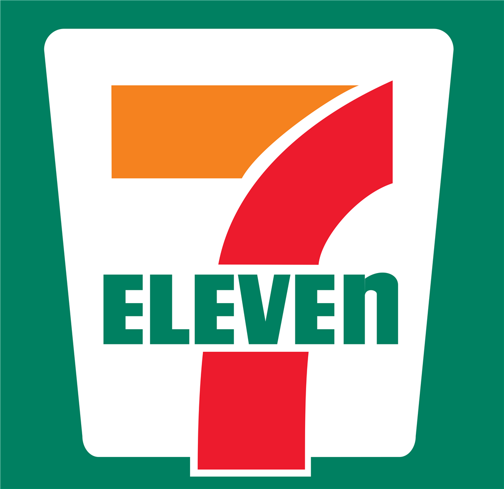 7-Eleven logotype, transparent .png, medium, large