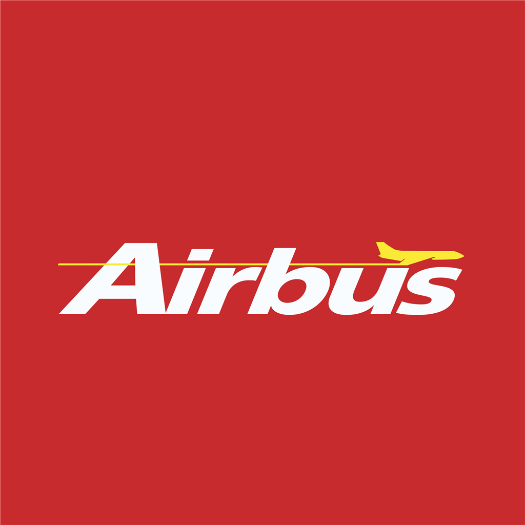 Airbus red logotype, transparent .png, medium, large