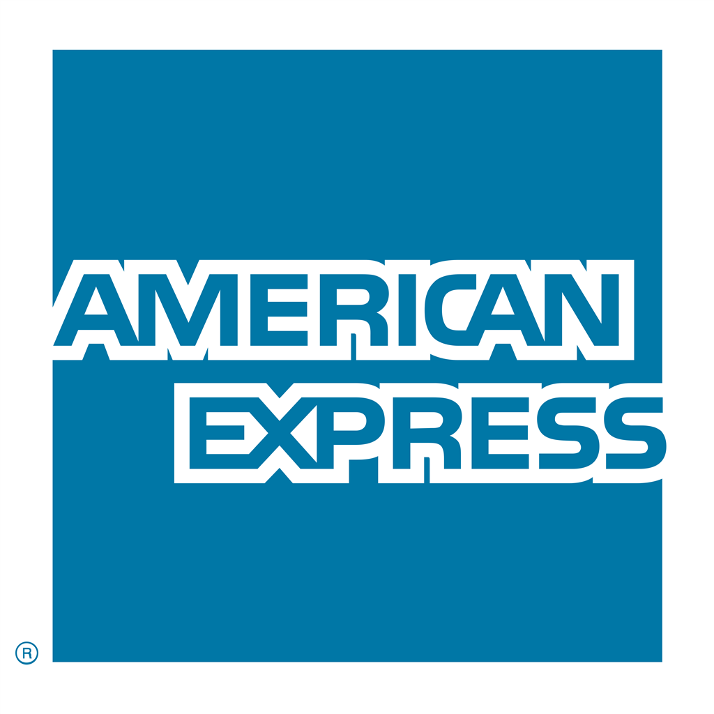 American Express logotype, transparent .png, medium, large