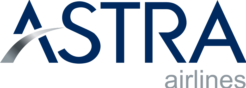 Astra Airlines logotype, transparent .png, medium, large