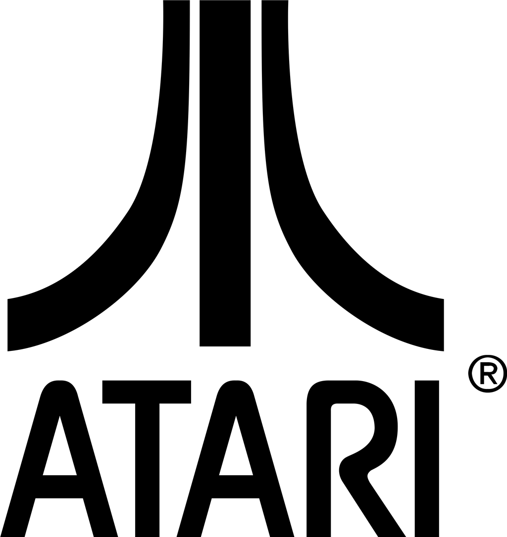Atari logotype, transparent .png, medium, large