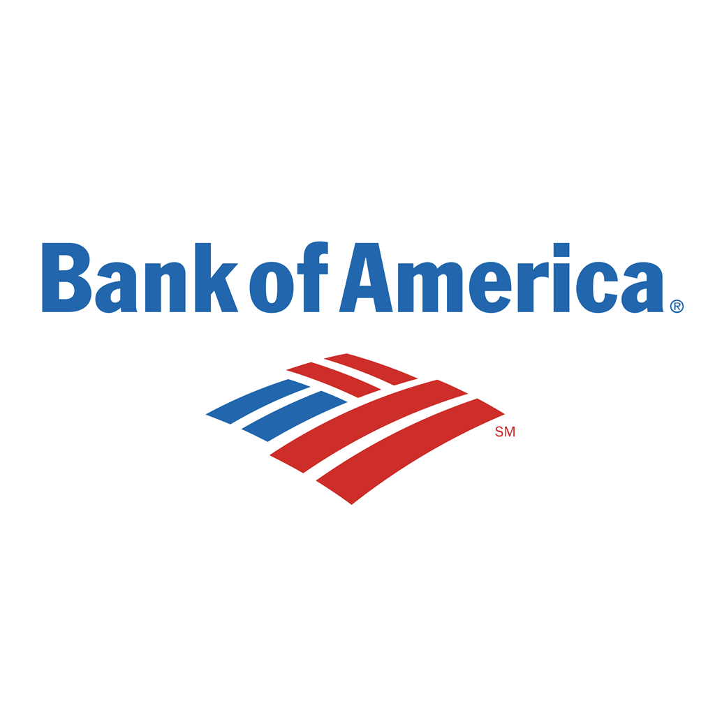 Bank of America logotype, transparent .png, medium, large