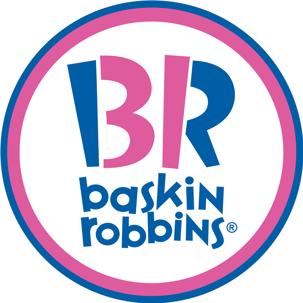 Baskin-Robbins logotype, transparent .png, medium, large