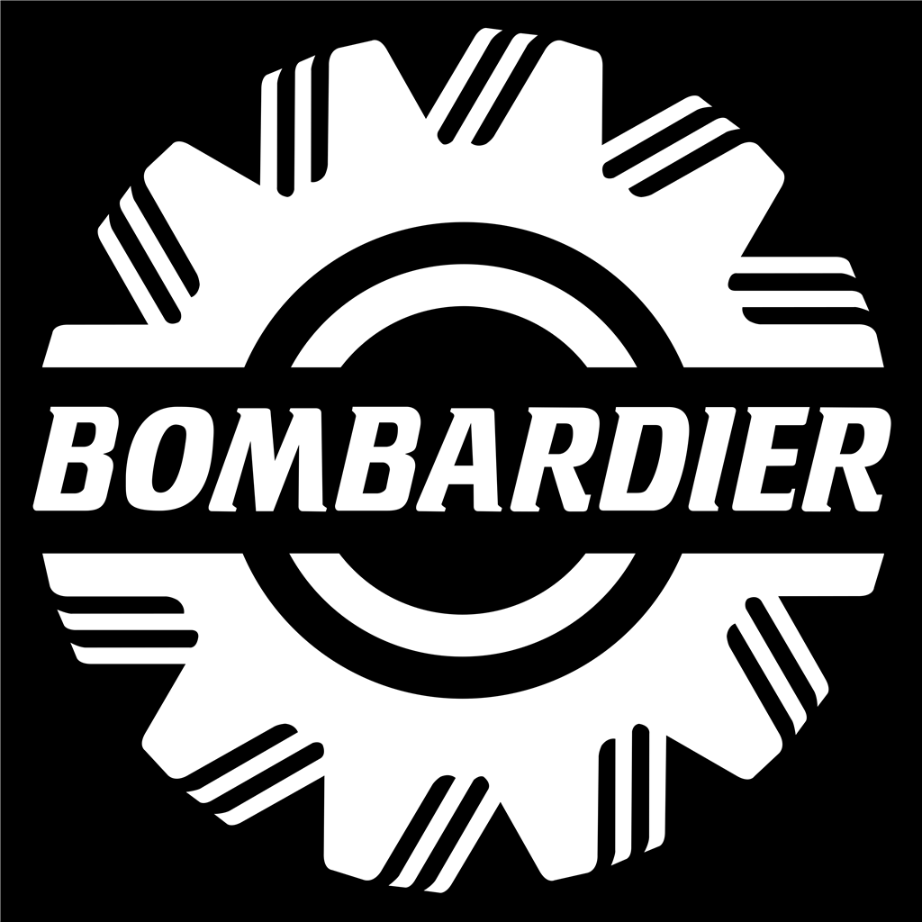 Bombardier cube logotype, transparent .png, medium, large