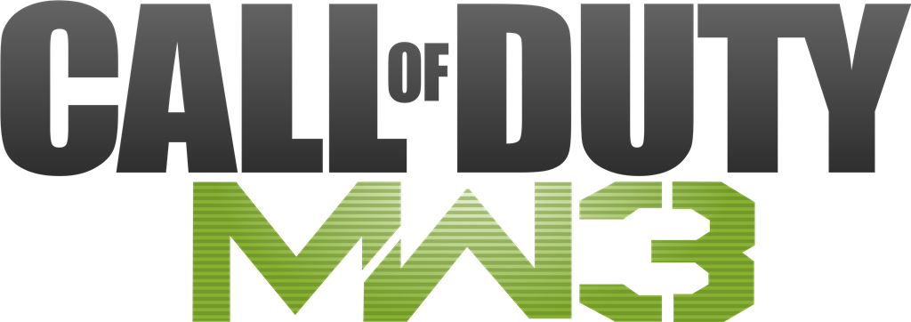Call of Duty Modern Warfare 3 logotype, transparent .png, medium, large