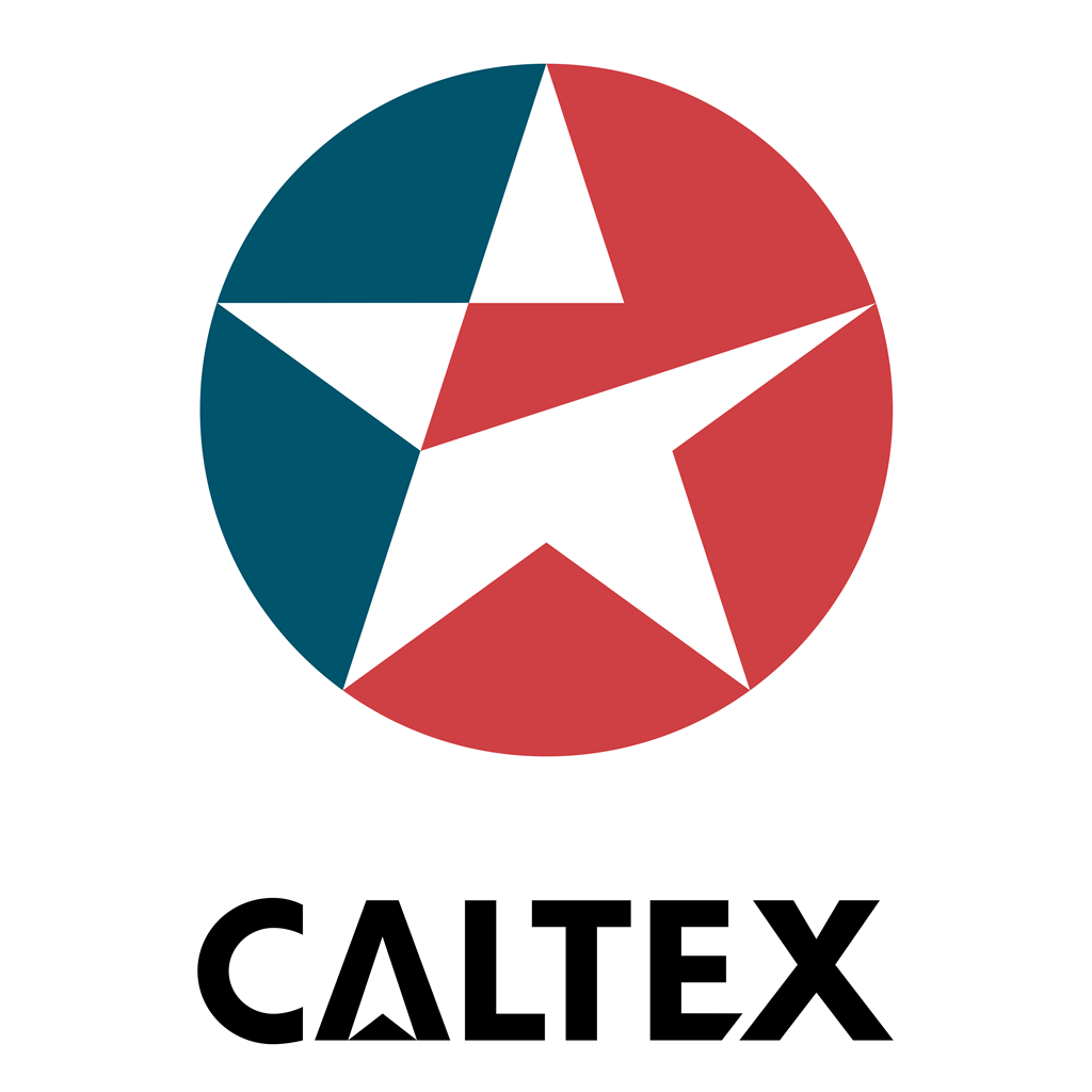 Caltex logotype, transparent .png, medium, large