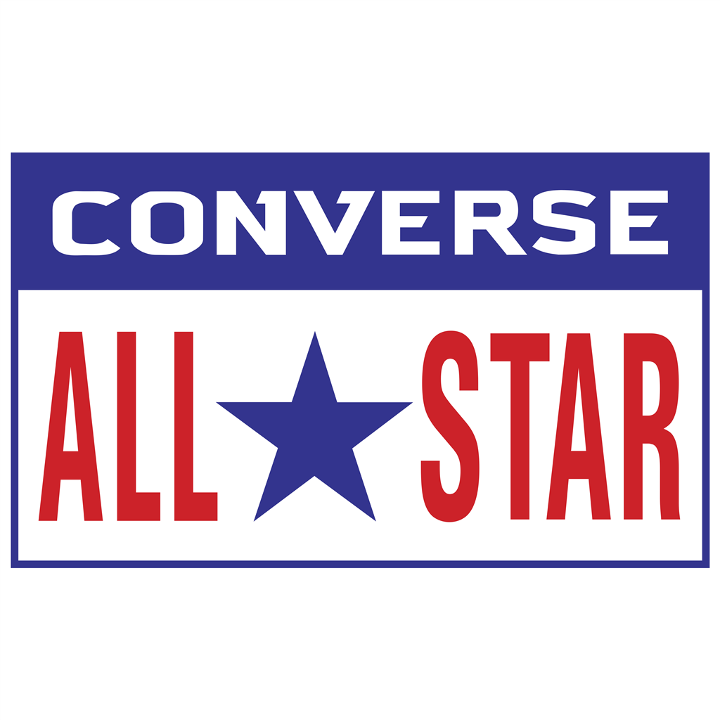 Converse All Star logotype, transparent .png, medium, large