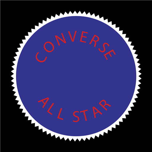 Converse All Star violet logo