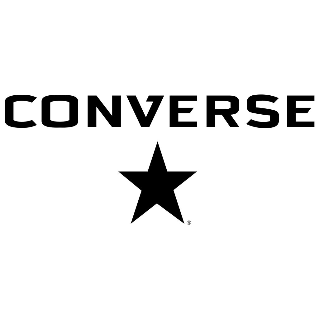 Converse star logotype, transparent .png, medium, large