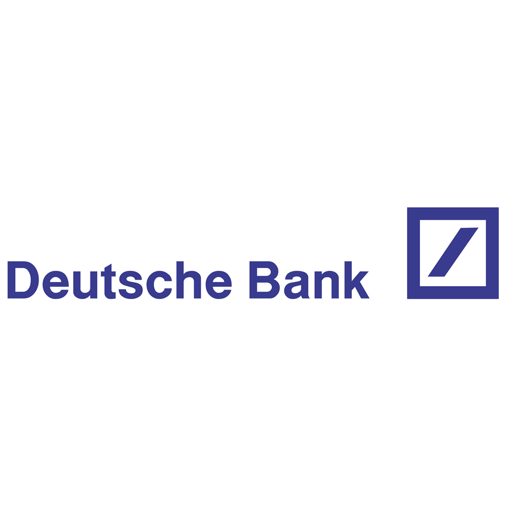 Deutsche Bank logotype, transparent .png, medium, large