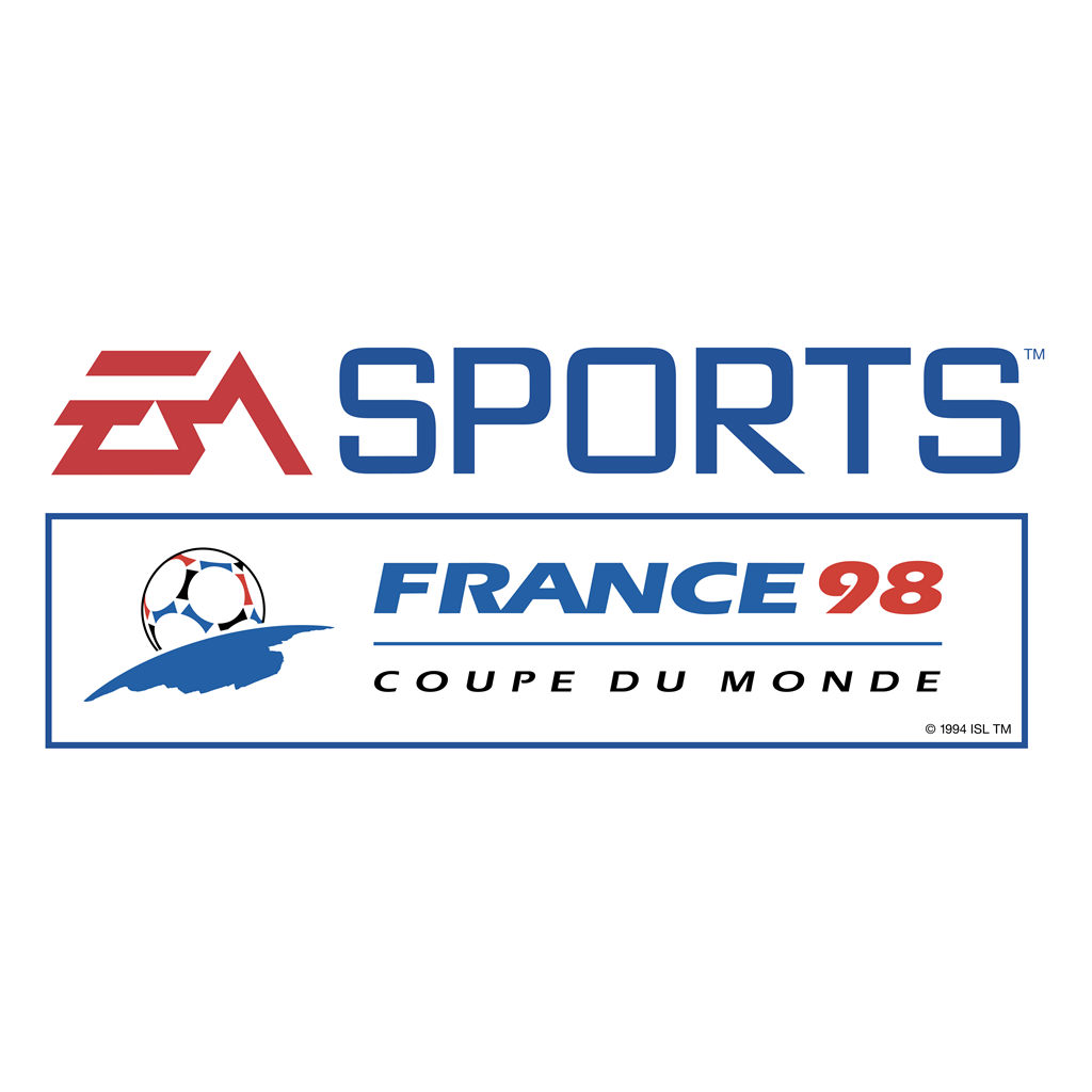 EA Sports France 98 logotype, transparent .png, medium, large