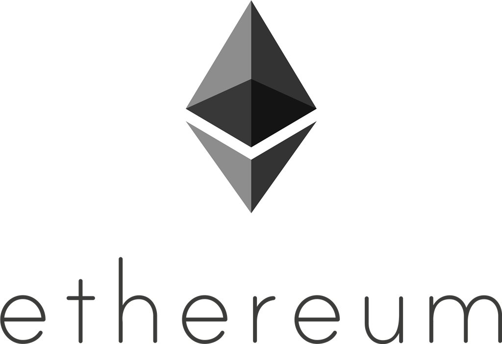 Ethereum coin logotype, transparent .png, medium, large