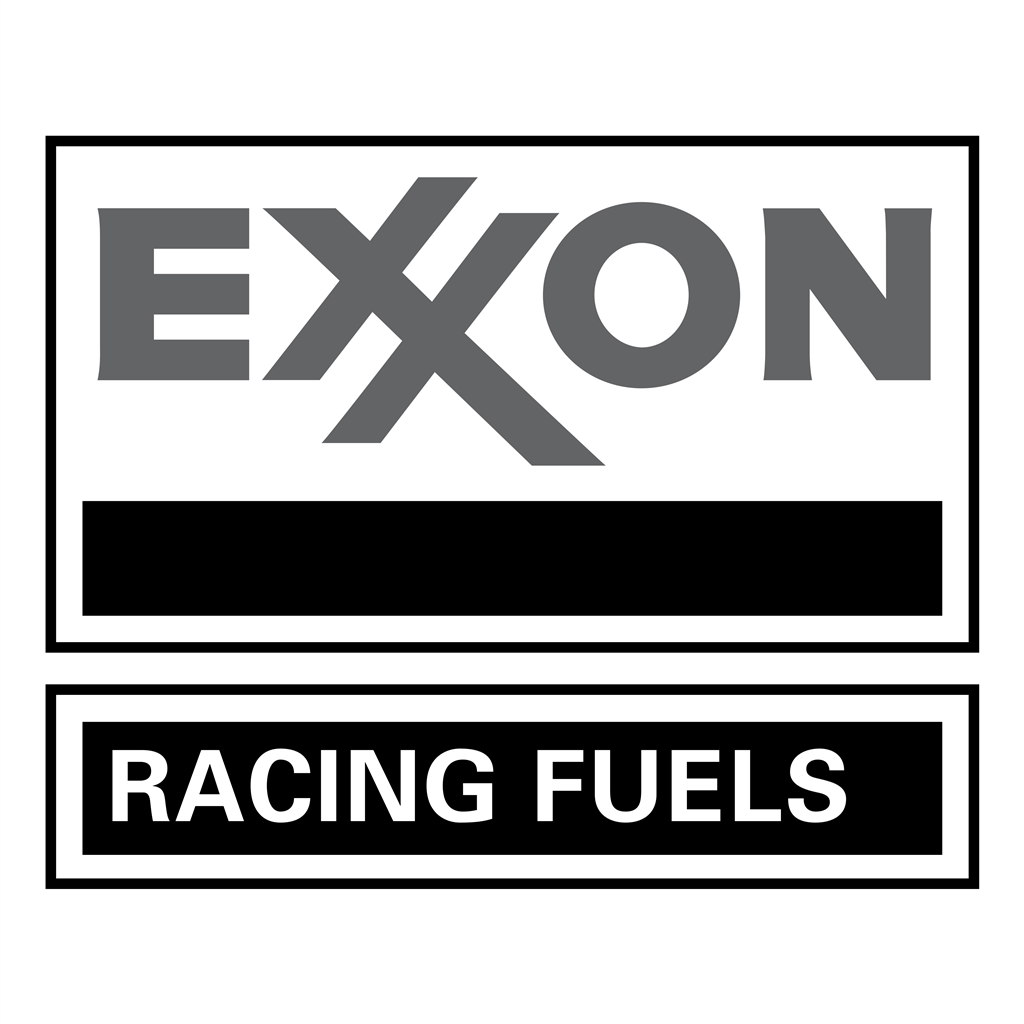 Exxon grey logotype, transparent .png, medium, large