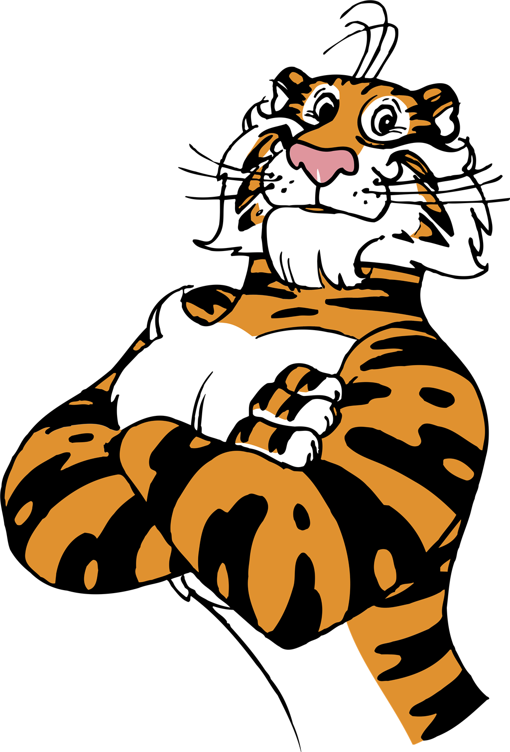 Exxon tiger logotype, transparent .png, medium, large