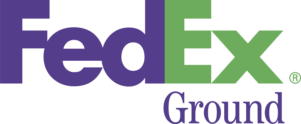 FedEx Ground violet logotype, transparent .png, medium, large