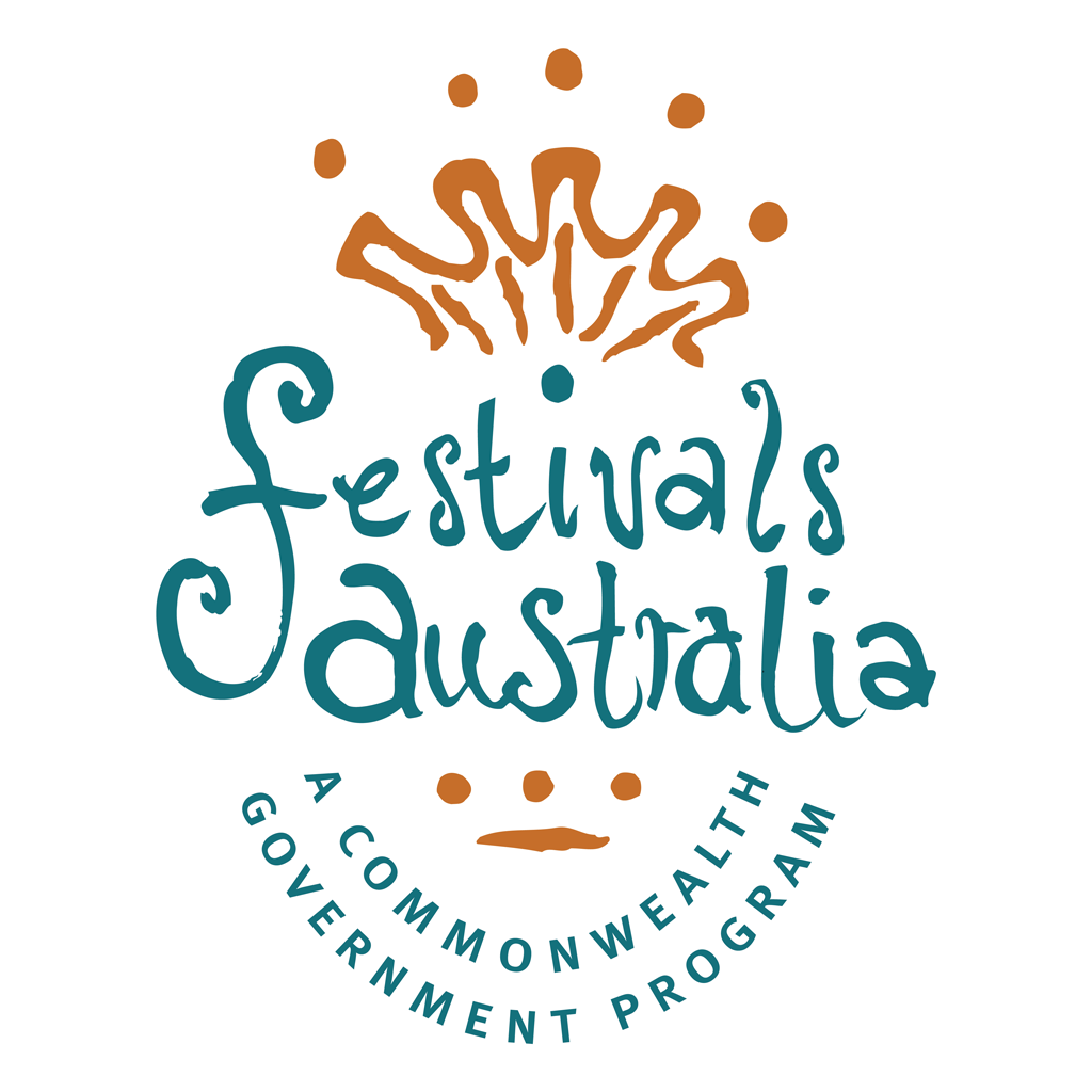 Festivals Australia logotype, transparent .png, medium, large