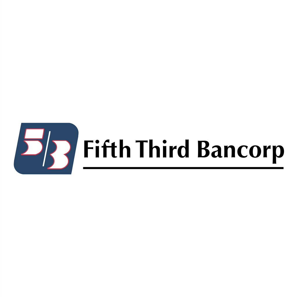 Fifth Third Bancorp logotype, transparent .png, medium, large
