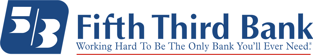 Fifth Third Bank logotype, transparent .png, medium, large