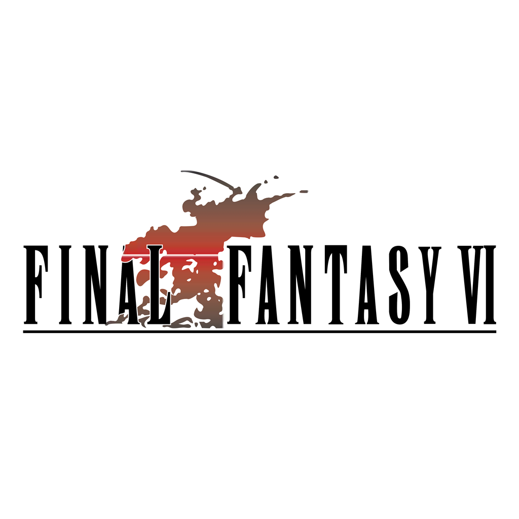 Final Fantasy VI logotype, transparent .png, medium, large