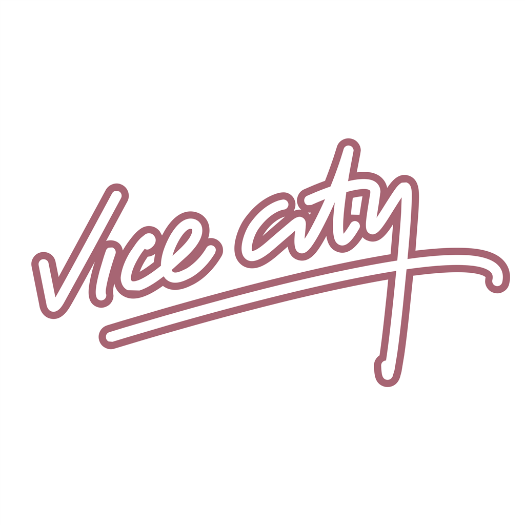 GTA Vice City logotype, transparent .png, medium, large