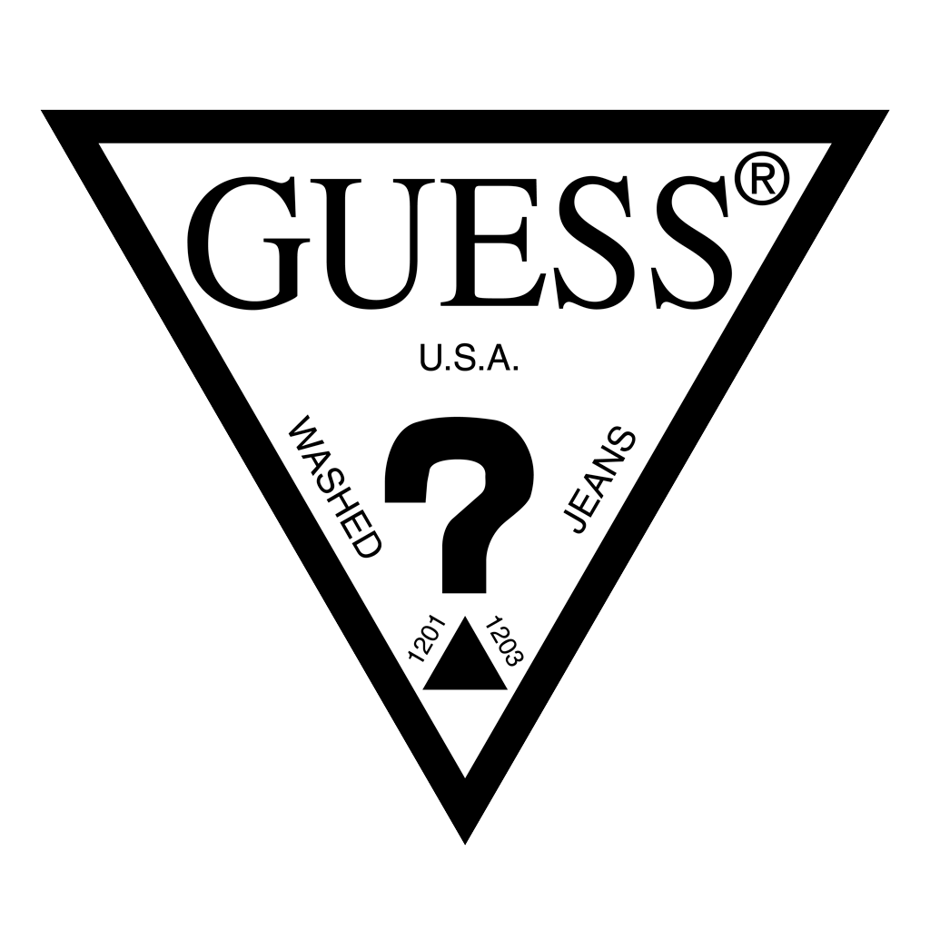 GUESS Jeans USA logotype, transparent .png, medium, large