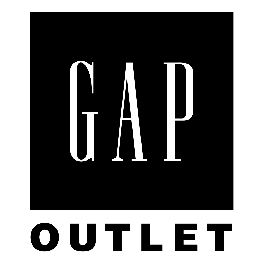 Gap Outlet logotype, transparent .png, medium, large