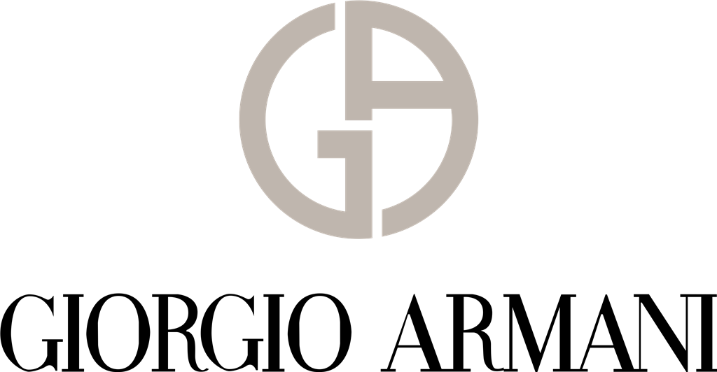Giorgio Armani logotype, transparent .png, medium, large