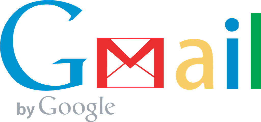 Gmail by Google logotype, transparent .png, medium, large