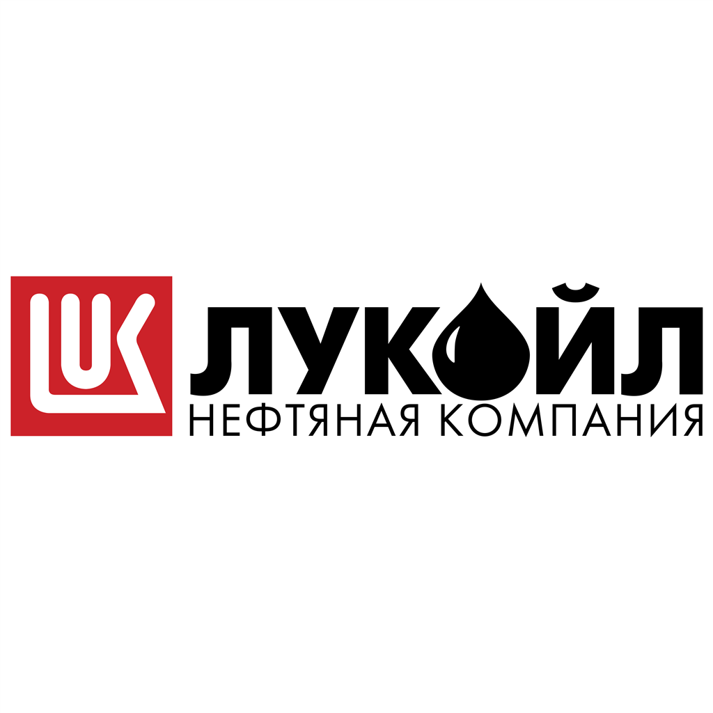 Lukoil logotype, transparent .png, medium, large
