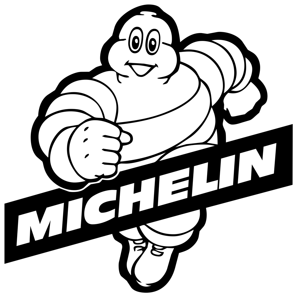 Michelin logotype, transparent .png, medium, large