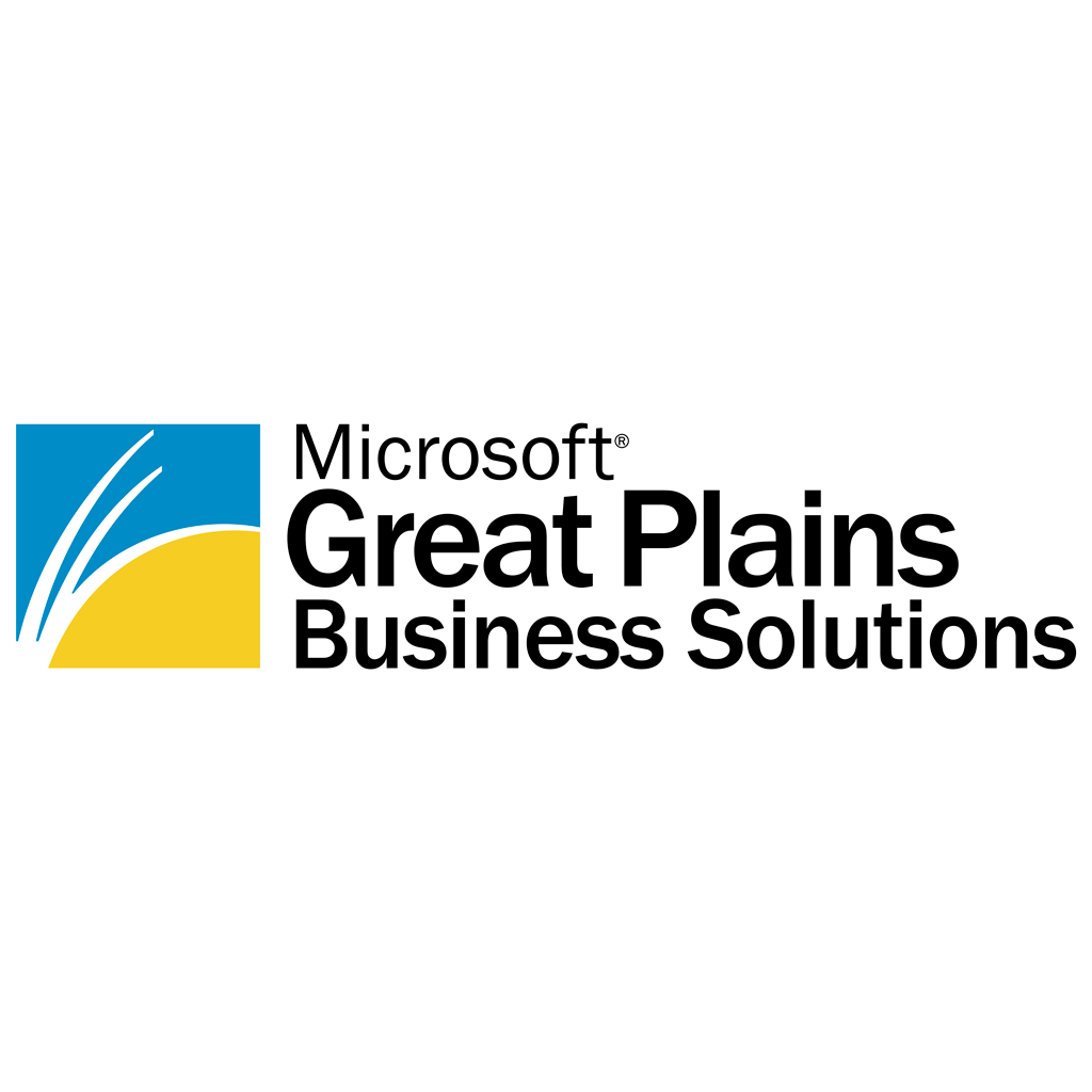 Microsoft Great Plains logotype, transparent .png, medium, large