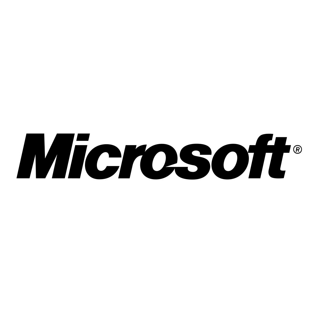 Microsoft R logotype, transparent .png, medium, large