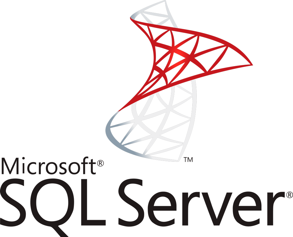 Microsoft SQL Server logotype, transparent .png, medium, large