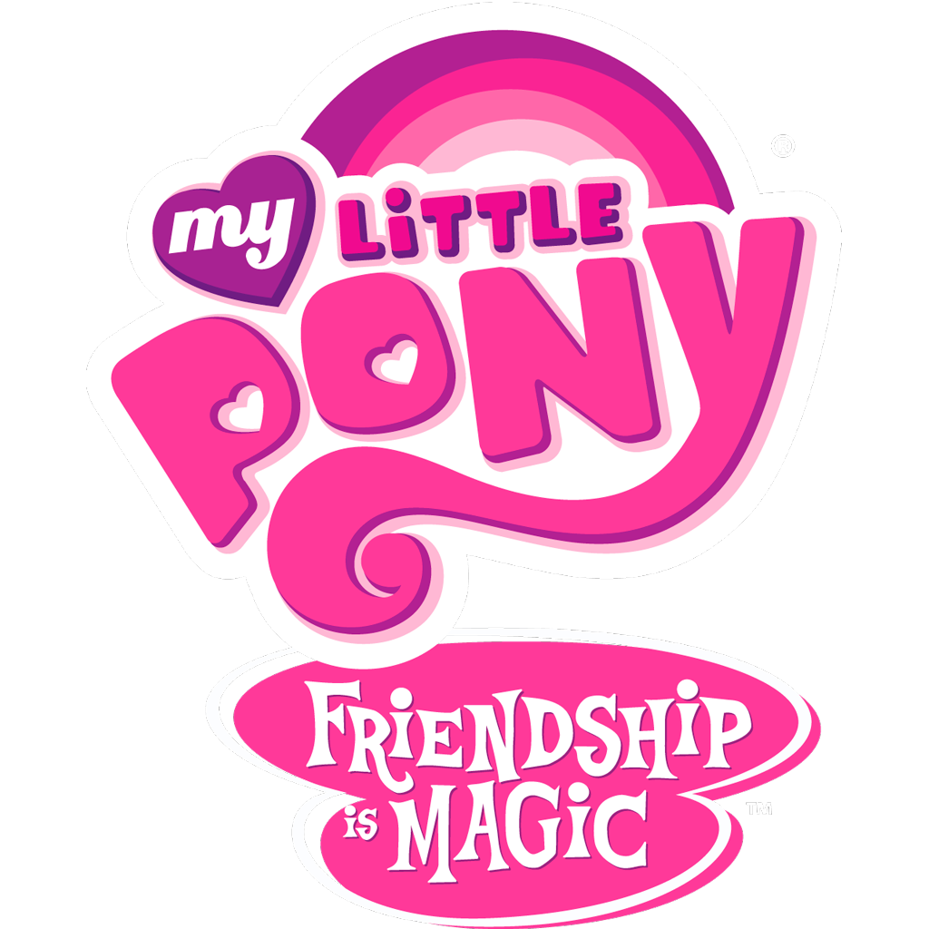 My Little Pony Friendship is Magic logotype, transparent .png, medium, large