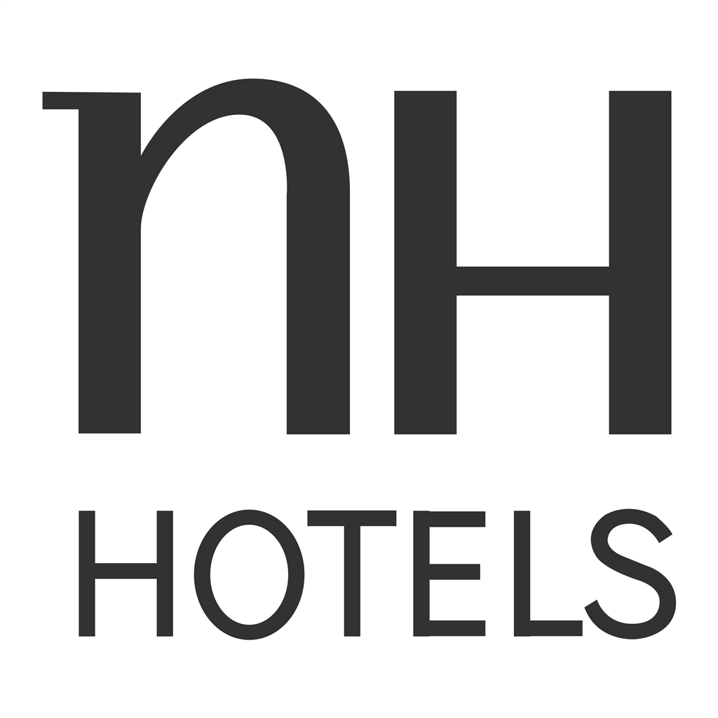 NH Hotel logotype, transparent .png, medium, large