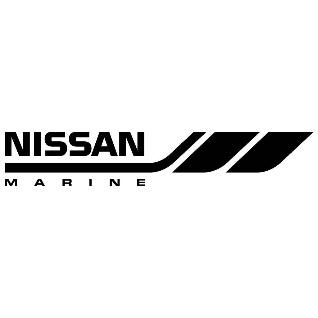 Nissan Marine - black logotype, transparent .png, medium, large
