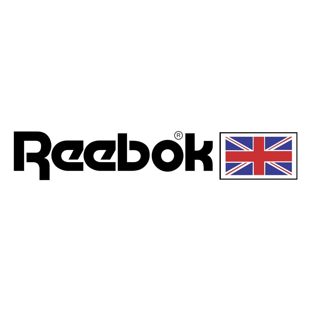 Reebok flag logotype, transparent .png, medium, large