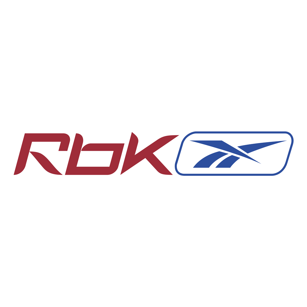 Reebok rbk logotype, transparent .png, medium, large