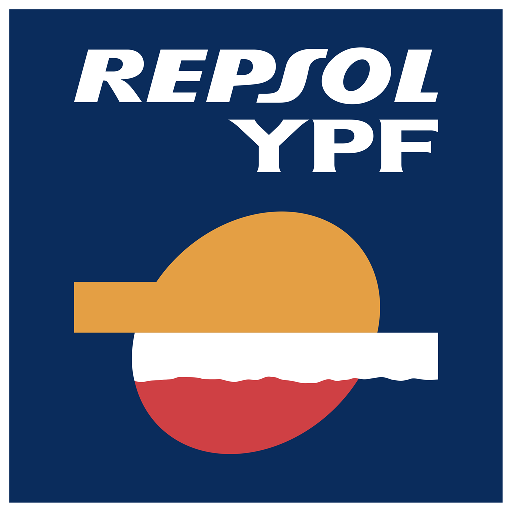 Repsol YPF logotype, transparent .png, medium, large