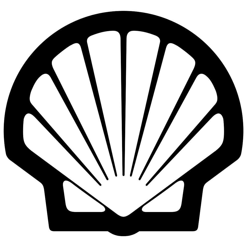 Shell black logotype, transparent .png, medium, large