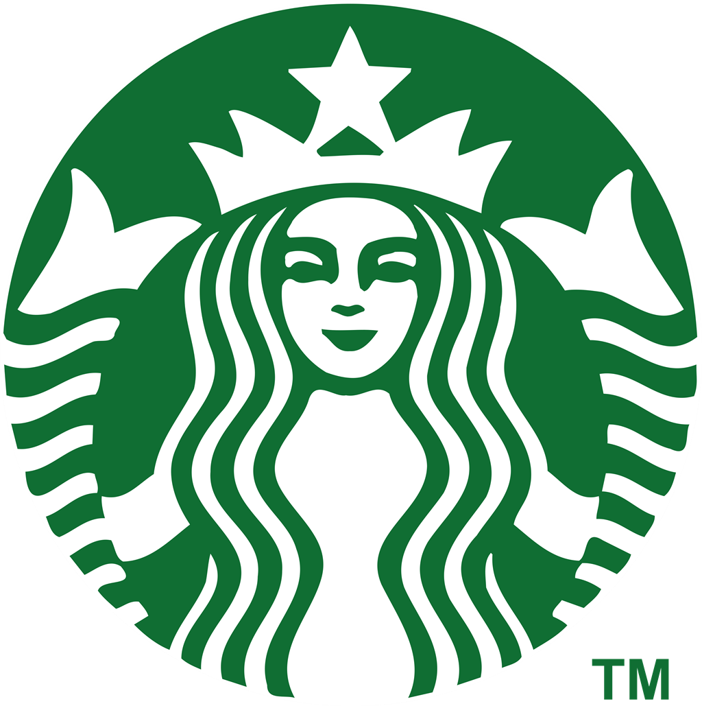 Starbucks logotype, transparent .png, medium, large