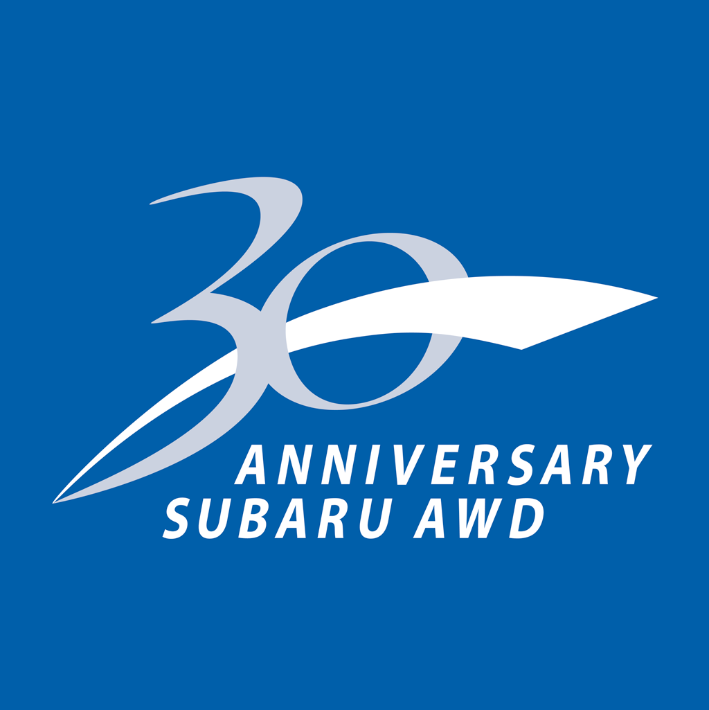 Subaru 30 Anniversary AWD logotype, transparent .png, medium, large