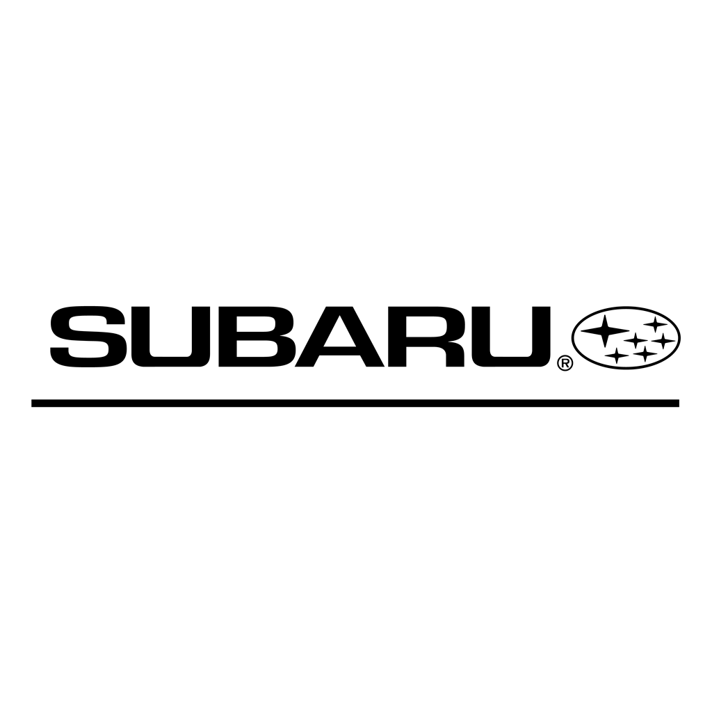 Subaru - black logotype, transparent .png, medium, large