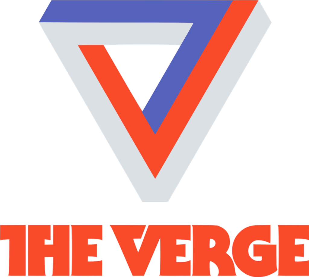 The Verge logotype, transparent .png, medium, large