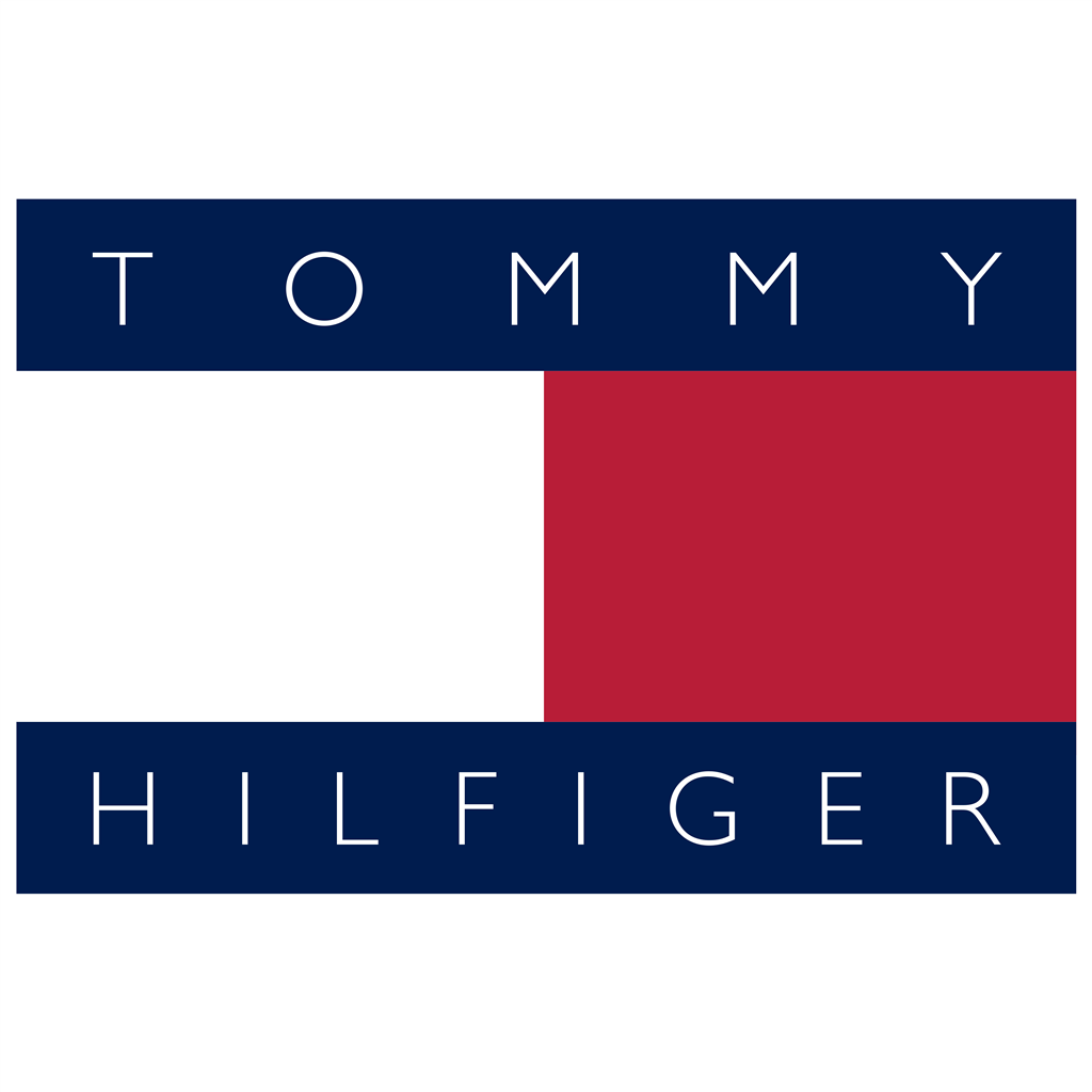 Tommy Hilfiger red logotype, transparent .png, medium, large