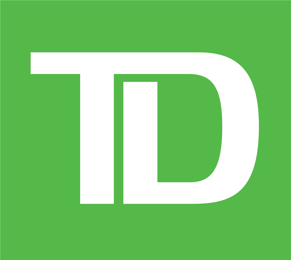 Toronto-Dominion Bank logotype, transparent .png, medium, large