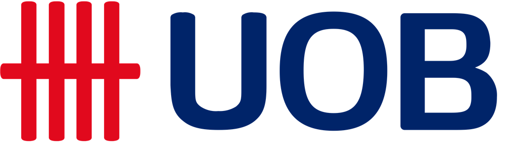 UOB United Overseas Bank logotype, transparent .png, medium, large