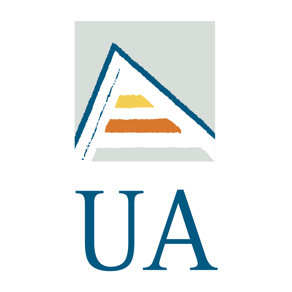 Universidad de Alicante (UA) logotype, transparent .png, medium, large