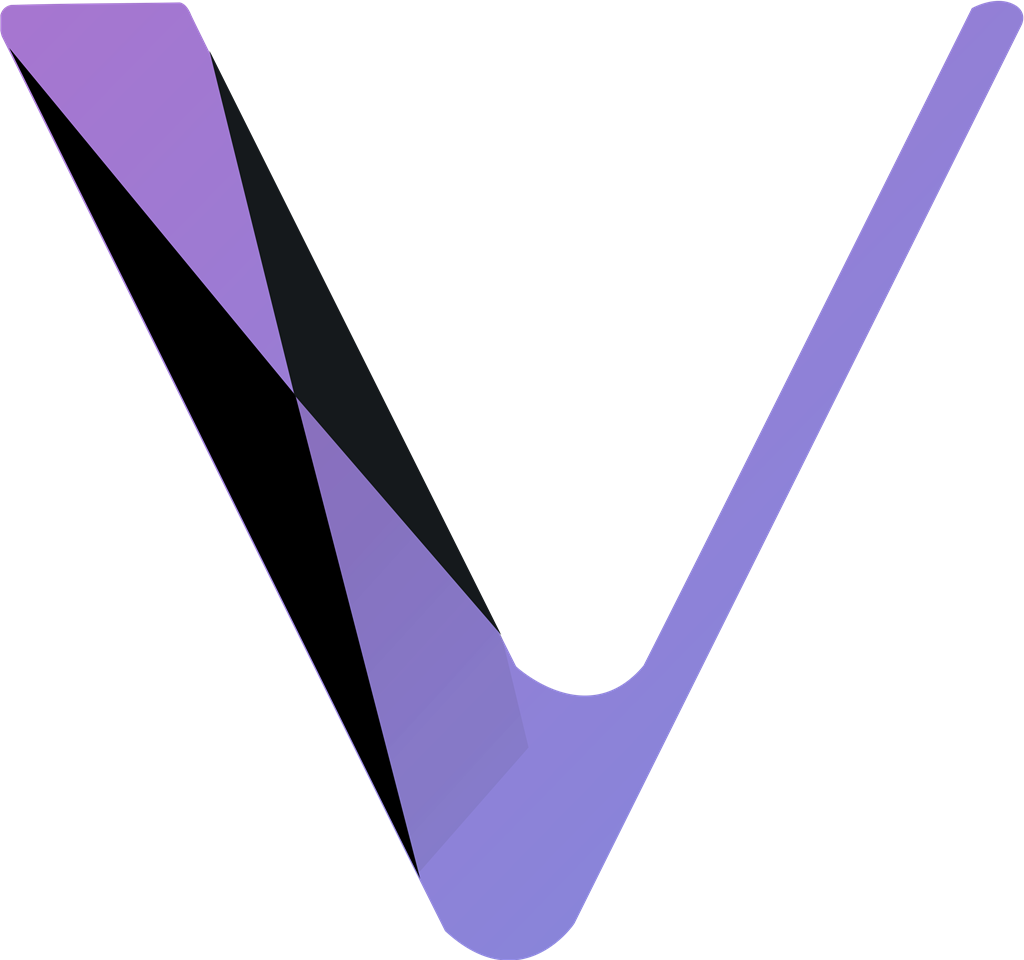 VeChain coin logotype, transparent .png, medium, large