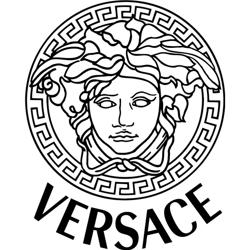Versace Medusa black logo